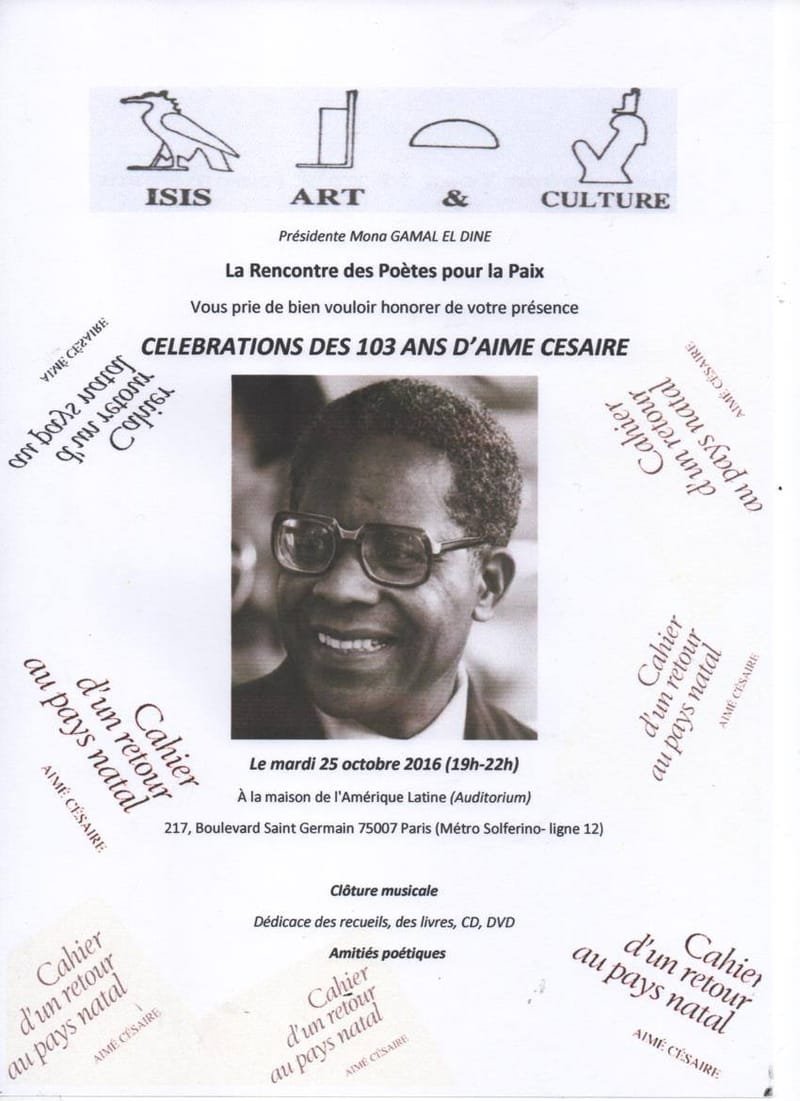 Célébrations des 103 d'Aimé Césaire