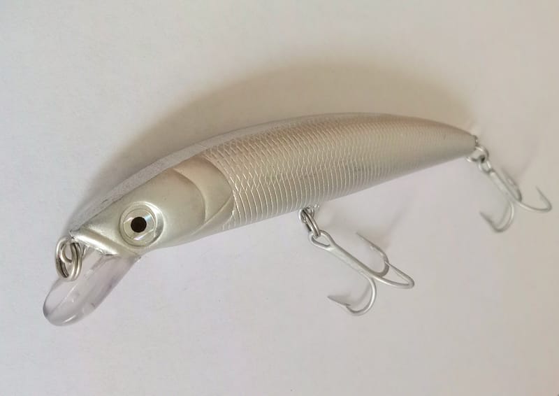 Jerkbait Hart Double Wisher 100 Mm Blanc Nacre