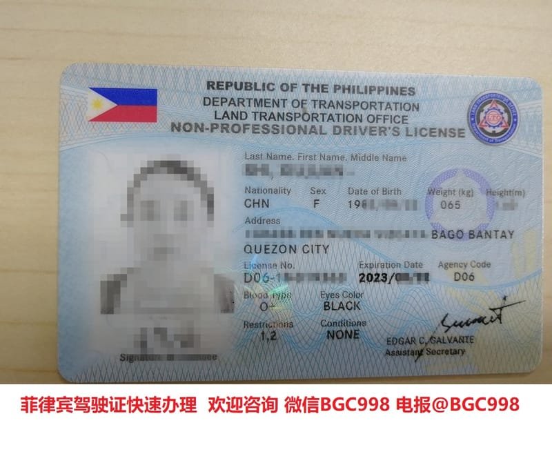中国驾驶证换菲律宾驾驶