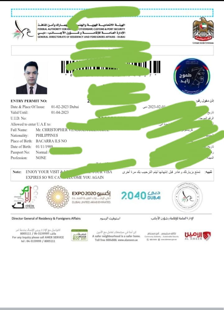 马尼拉办理迪拜签证服务