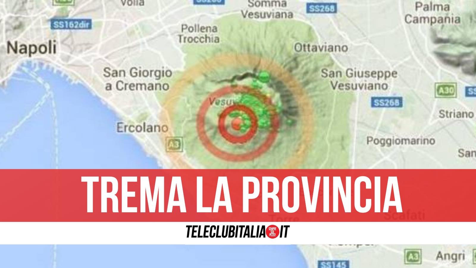 Terremoto Vesuvio, scossa di magnitudo 3.1.