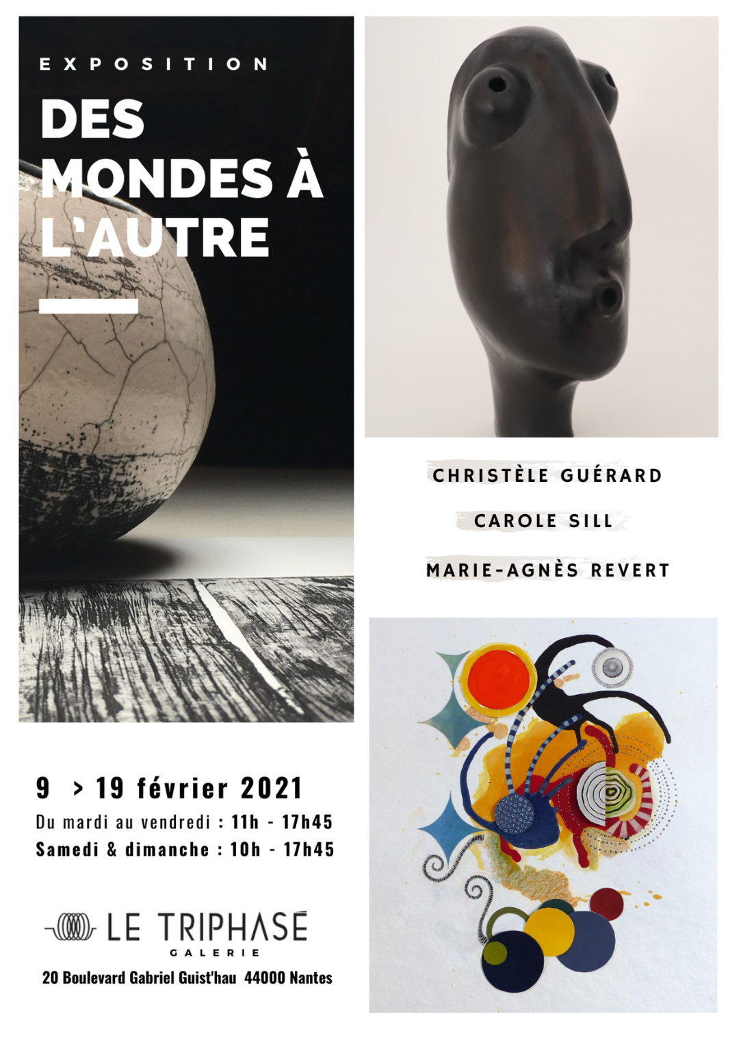 CATALOGUE de l'exposition "DES MONDES A L'AUTRE", 9 > 19 Fév. 2021, Nantes
