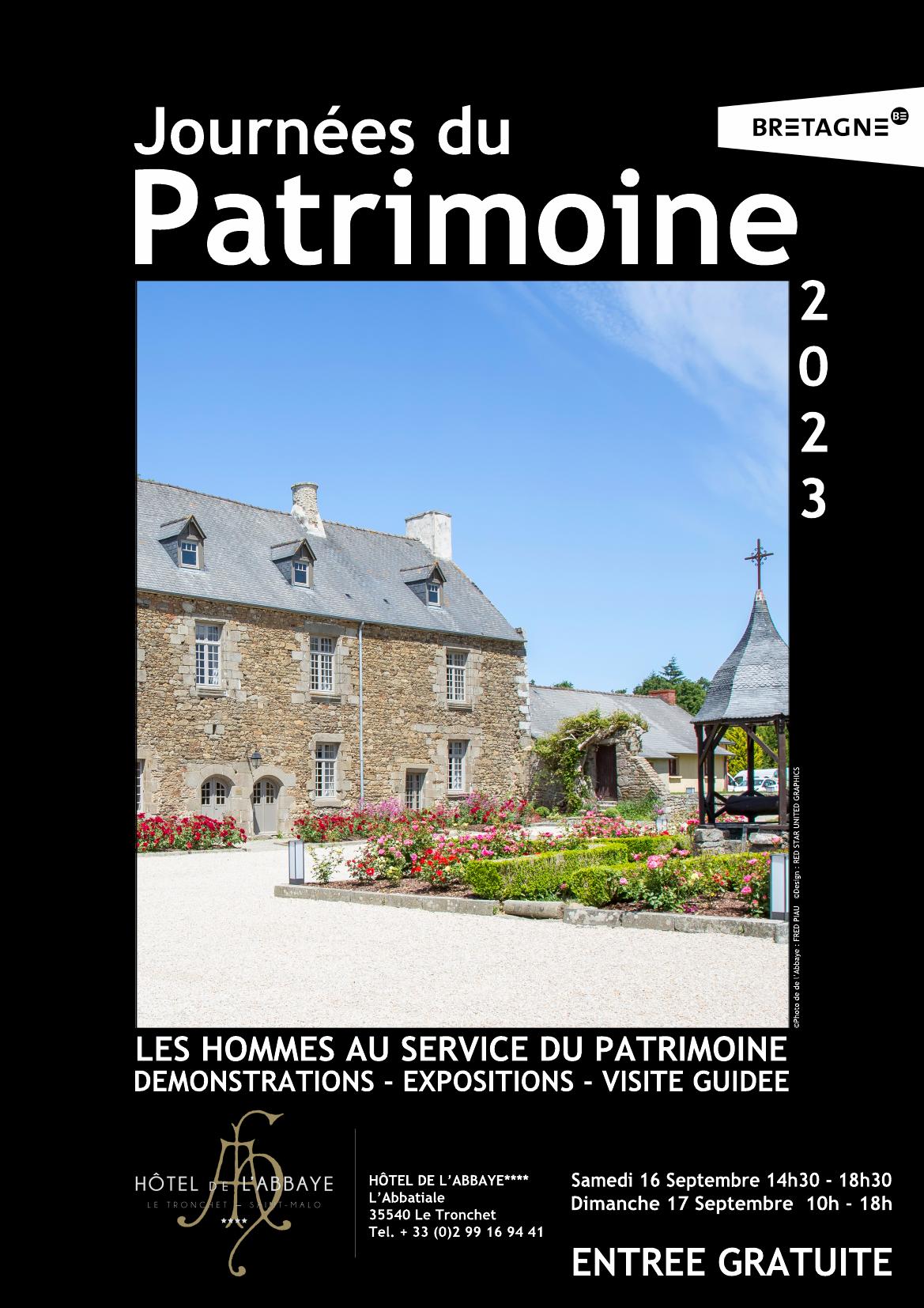 LE TRONCHET (St Malo)- Journées du patrimoine en Bretagne. Sam.16 > dim.17 sept 2023
