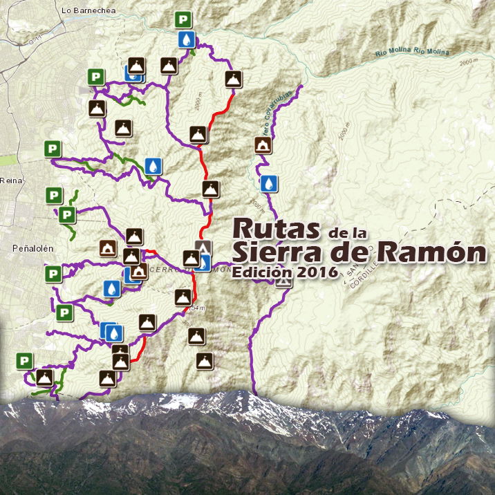 Mapa de Rutas de la Sierra de Ramón