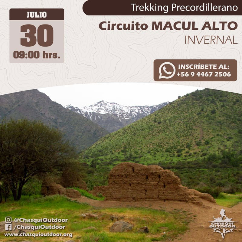 Trekking Precordillerano - Circuito Macul Alto INVERNAL