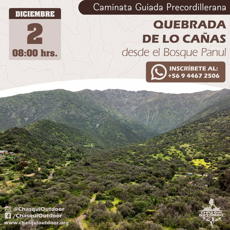 Trekking Precordillerano - Quebrada de Lo Cañas