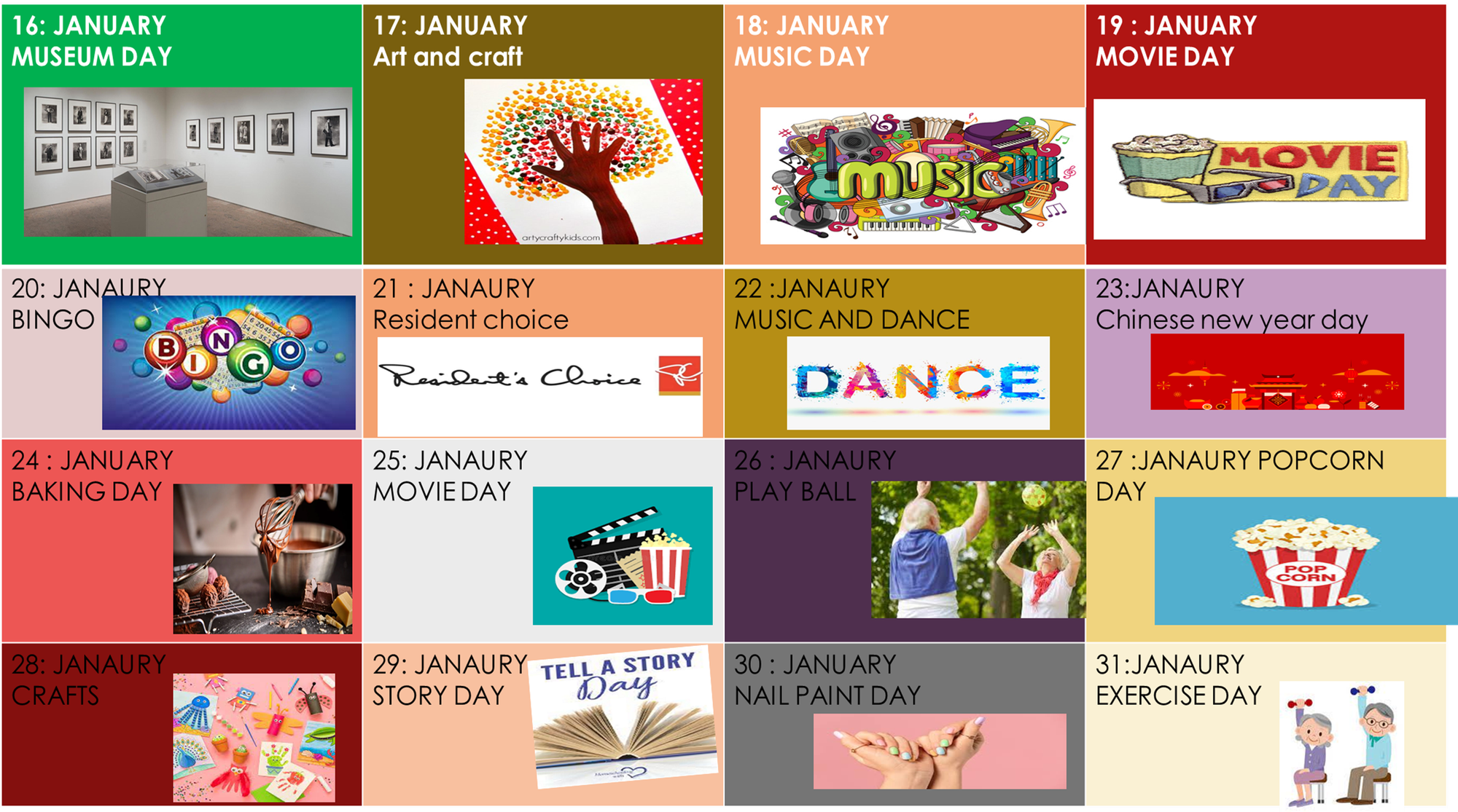 January activity plan