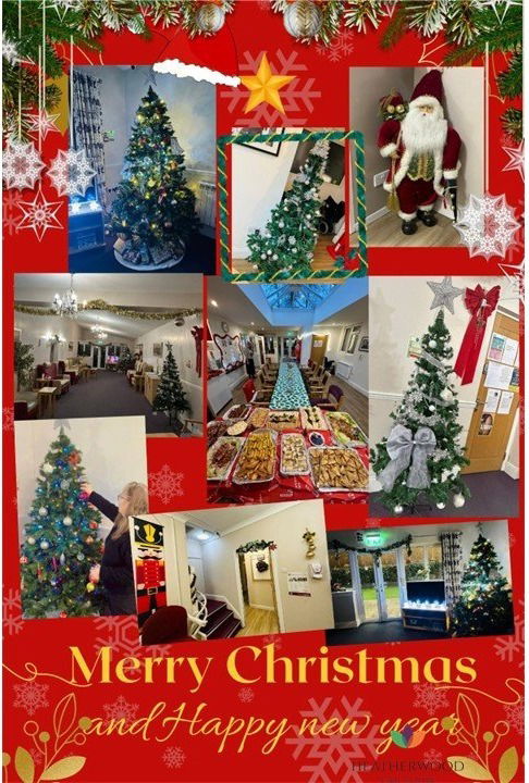 Christmas Decorations At Heatherwood care Centre