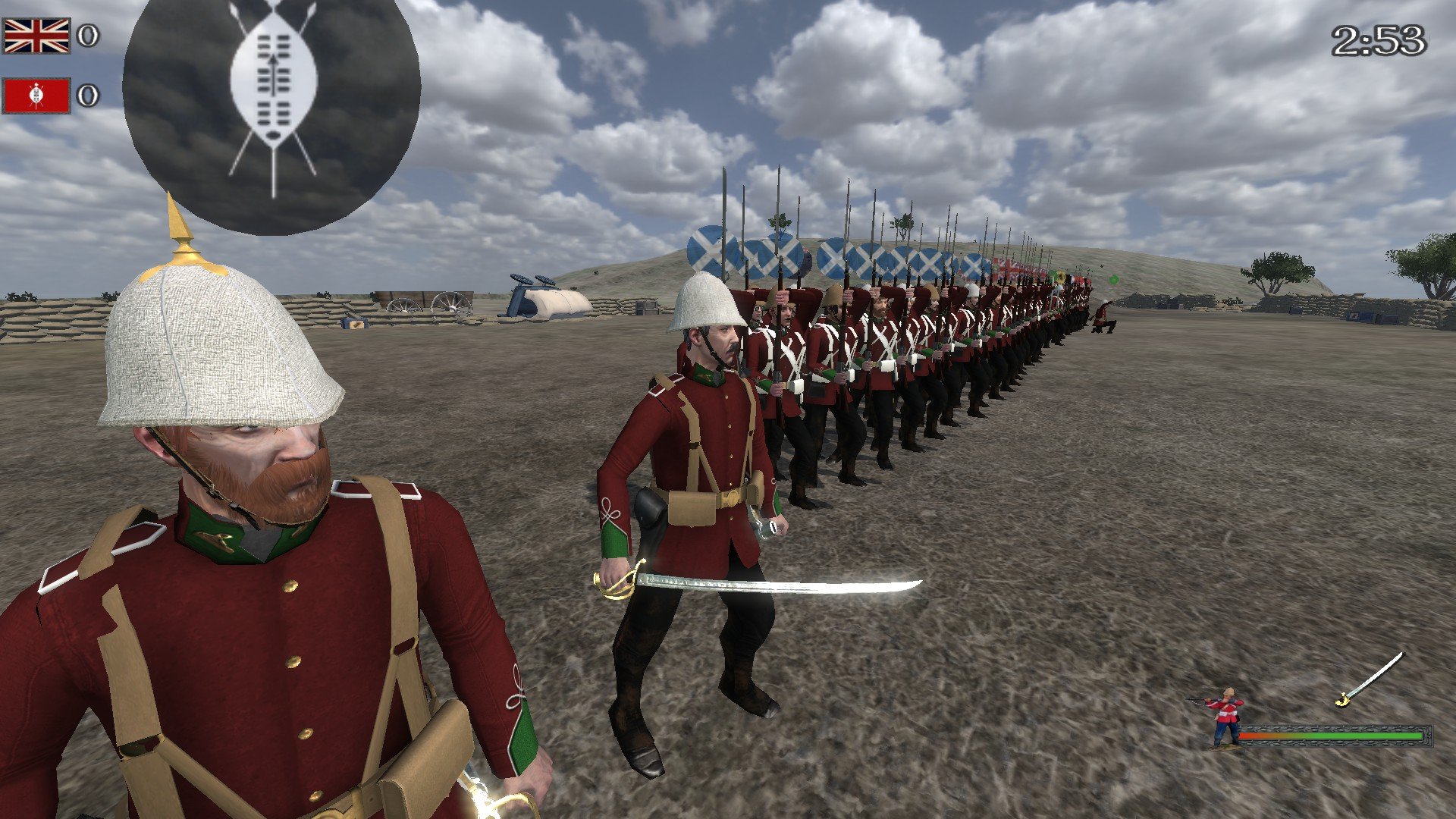Holding back the zulus at Rorke's Drift