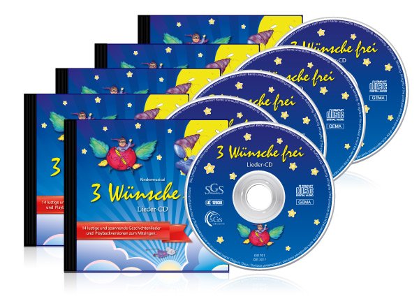 3 Wünsche frei Lieder-CD