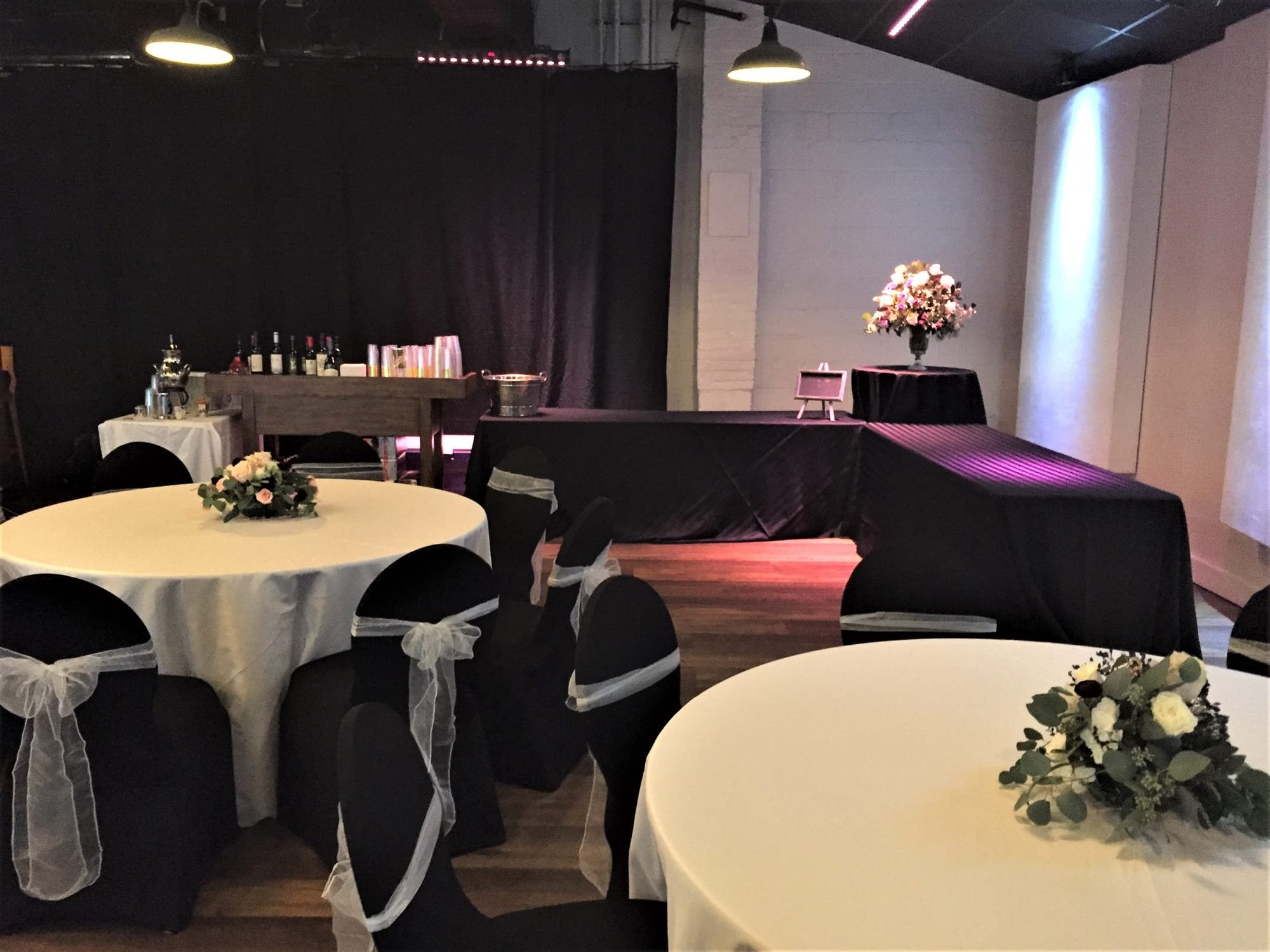 Main Hall Catering Setup example