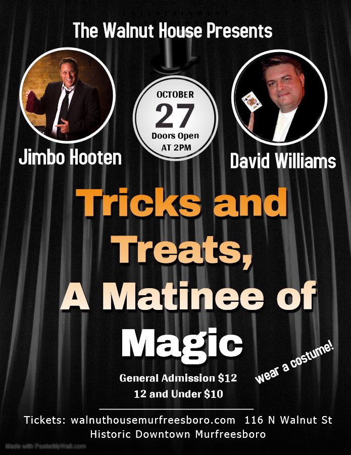 Tricks and Treats Magic Show Matinee