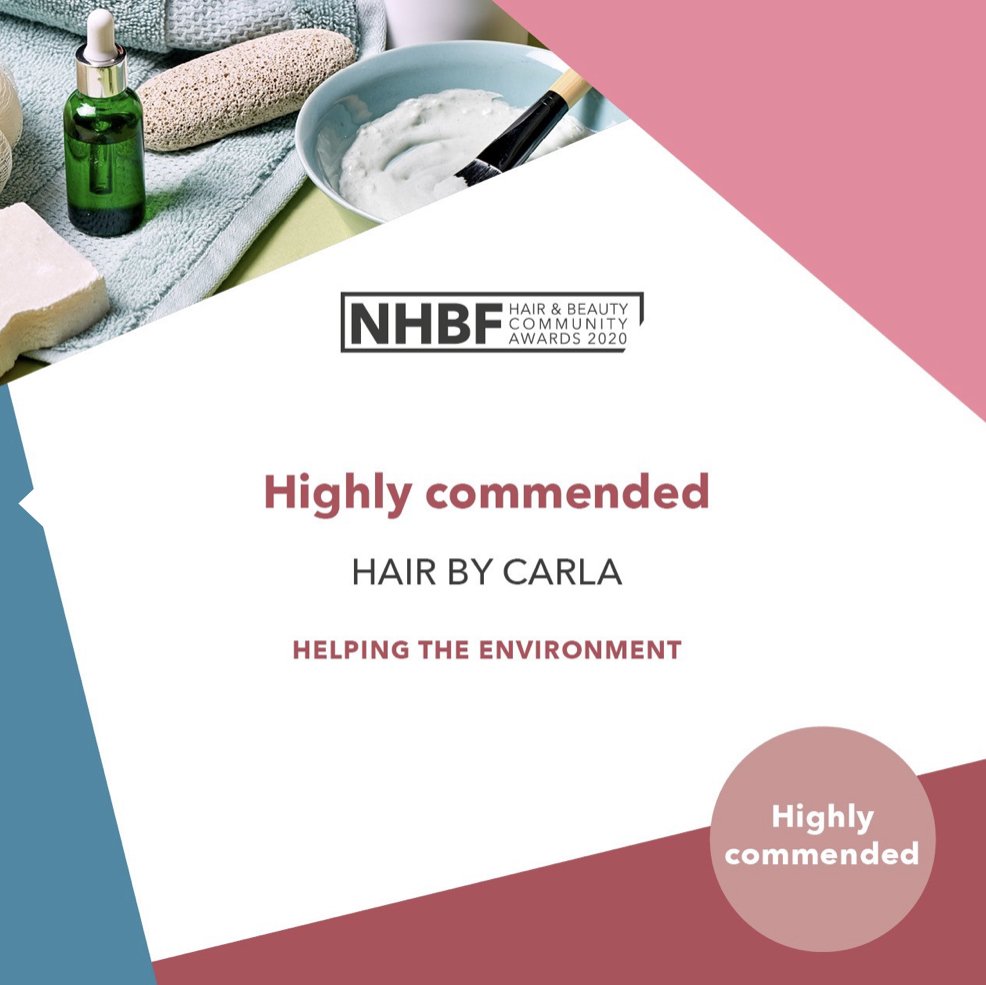 NHBF Hair&Beauty Community Awards 2020 Highly Commended Helping The Environment